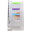 Image 1 : LOT OF 3 PLASTIC CEREAL STORAGE CONTAINERS