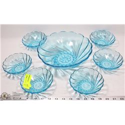 SET OF 6 GLASS SERVING SET