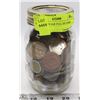 Image 1 : OLD MASON JAR FULL OF COINS