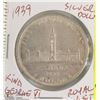 Image 1 : CANADIAN 1939 SILVER DOLLAR KING GEORGE VI ROYAL