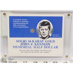 14K JFK COIN