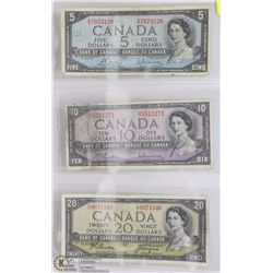 CANADIAN 1954 BILL COLLECTION