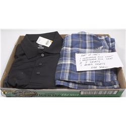 FLAT OF MENS CLOTHES SIZE SMALL INCLUDES