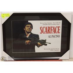 FRAMED SCARFACE PRINT 22 X 16