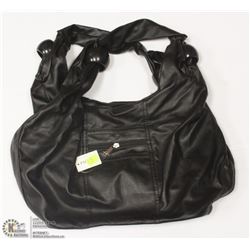 PICABO LARGE BLACK SHOULDER BAG