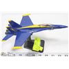 Image 1 : F-15 BLUE ANGELS JET PLANE MODEL  10"