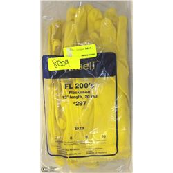 1 DOZ ANSELL CLOTH LINED GLOVES - 12"