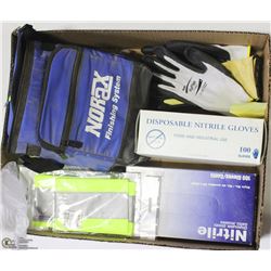 LOT OF MISCELLANEOUS, 14" SAFTEY BAND, INSULATED