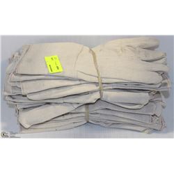 APPROX 1 DOZ COTTON WORK GLOVES WRIST CUFF