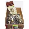 Image 1 : BOX OF ASSORTED HOUSEHOLD DOOR HANDLES SOME