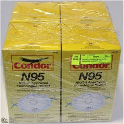 4 BOXES OF CONDOR N95 NIOSH APPROVED PARTICULATE