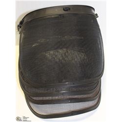 LOT OF 5 COMPLETE FULL FACE SCREEN SHIELDS
