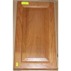 LOT OF 10 MAPLE/BROWN COLOR CABINET DOORS