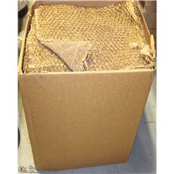 BOX OF PAPER MESH AIR FILTERS APPROX 20" X 20"