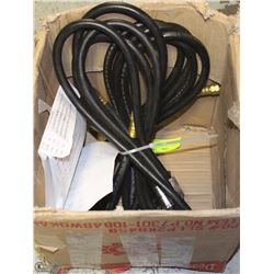 2 NEW 1/4" LP GAS HOSES 350 PSI - APPROX 4' - 6'