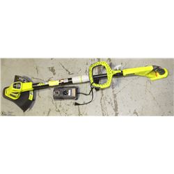 RYOBE LITHIUM ION WEED WACKER WITH CHARGER
