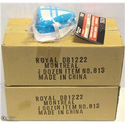 2 BOXES OF 6 ROYAL FILTER MASKS WITH SANITARY