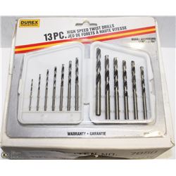 LOT OF 6 DUREX 13PC HIGH SPEED TWIST DRILLS