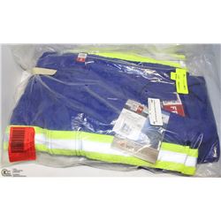 BIG BUILD FIRE RETARDENT BLUE COVERALLS SZ LRG