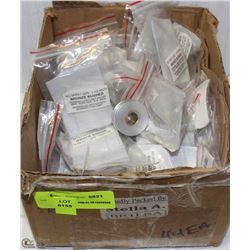 BOX FULL OF REPLACEMENT PULLEYS WITH BRONZE