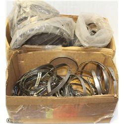 2 BOXES OF ASSORTED PIPE CLAMPS