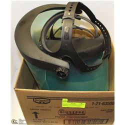 LOT OF 5 OVER THE HEAD FACE SHIELDS