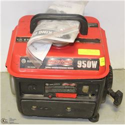 KING CANADA 950W PORTABLE GAS GENERATOR WITH