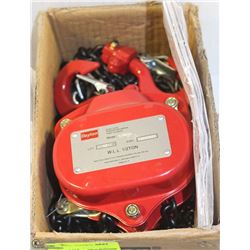 DAYTON MANUAL CHAIN HOIST WITH 15' LIFT AND HALF