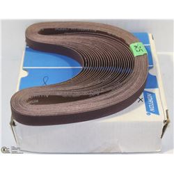 NORTON SANDING BELTS 1"X42" 80X TOTAL OF 50 PIECES