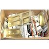 Image 1 : CASE OF 41 BRASS PLATED FLUSH DOOR PULLS