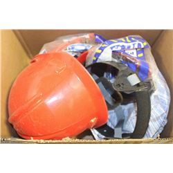 BOX OF 3 ORANGE HARD HATS