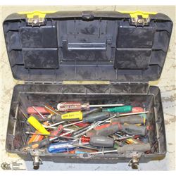BLACK/YELLOW TOOLBOX FULL OF