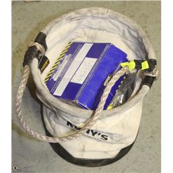 FABRIC BAG W/ ASST CLEVICES AND MORE