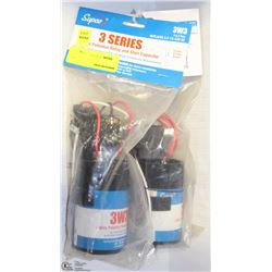 LOT OF 2 -  3 WIRE POTENTIAL RELAY START CAPACITOR