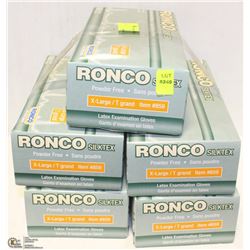 500 RONCO POWDER FREE XL LATEX EXAMINATION GLOVES