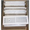 Image 1 : LOT OF 10 WHITE HEAT DUCT COVERS 14" X 4"