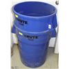 Image 1 : LOT OF 2 XL BLUE BRUTE RUBBERMAID BINS