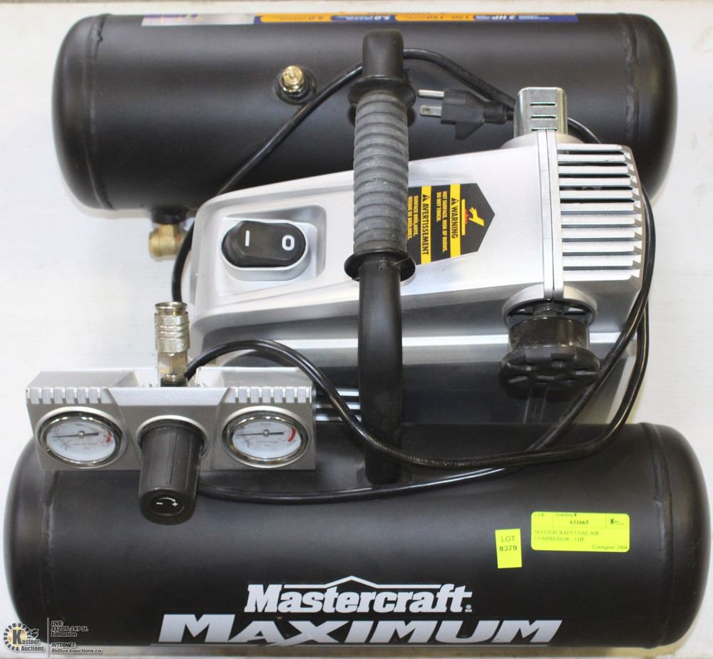 MASTERCRAFT 5 GAL AIR COMPRESSOR 2 HP