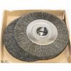 Image 1 : LOT OF TWO 3500 RPM FELTON WIRE BRUSHES/WHEELS
