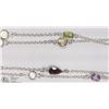 Image 2 : #5-STERLING SILVER GEMSTONE NECKLACE