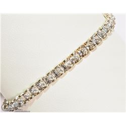 #47-10K YELLOW GOLD 44 DIAMOND BRACELET