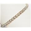 Image 1 : #47-10K YELLOW GOLD 44 DIAMOND BRACELET
