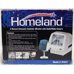 HOMELAND 2 CHANNEL AUTO SWITCH MONITOR WITH