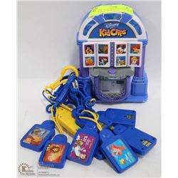 DISNEY TUNES KID CLIPS JUKEBOX TYPE PLAYER WITH 10