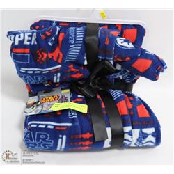 STARWARS MENS MICRO FLEECE ROBE  L-XL  NEW