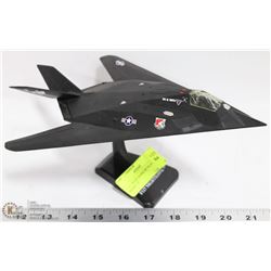 F 117  NIGHT HAWK JET PLANE PLASTIC MODEL 10"