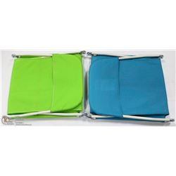 SET OF 2 DECK/BEACH TRI-FOLD LOUNGERS -
