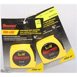 PAC OF 2 STARRETT TRUELOK 5 METRE MEASURING