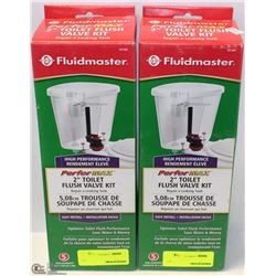 LOT OF 2- 2" TOILET FLUSH VALVE REPAIR KITS