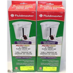 LOT OF 2 - 2" TOILET FLUSH VALVE REPAIR KITS
